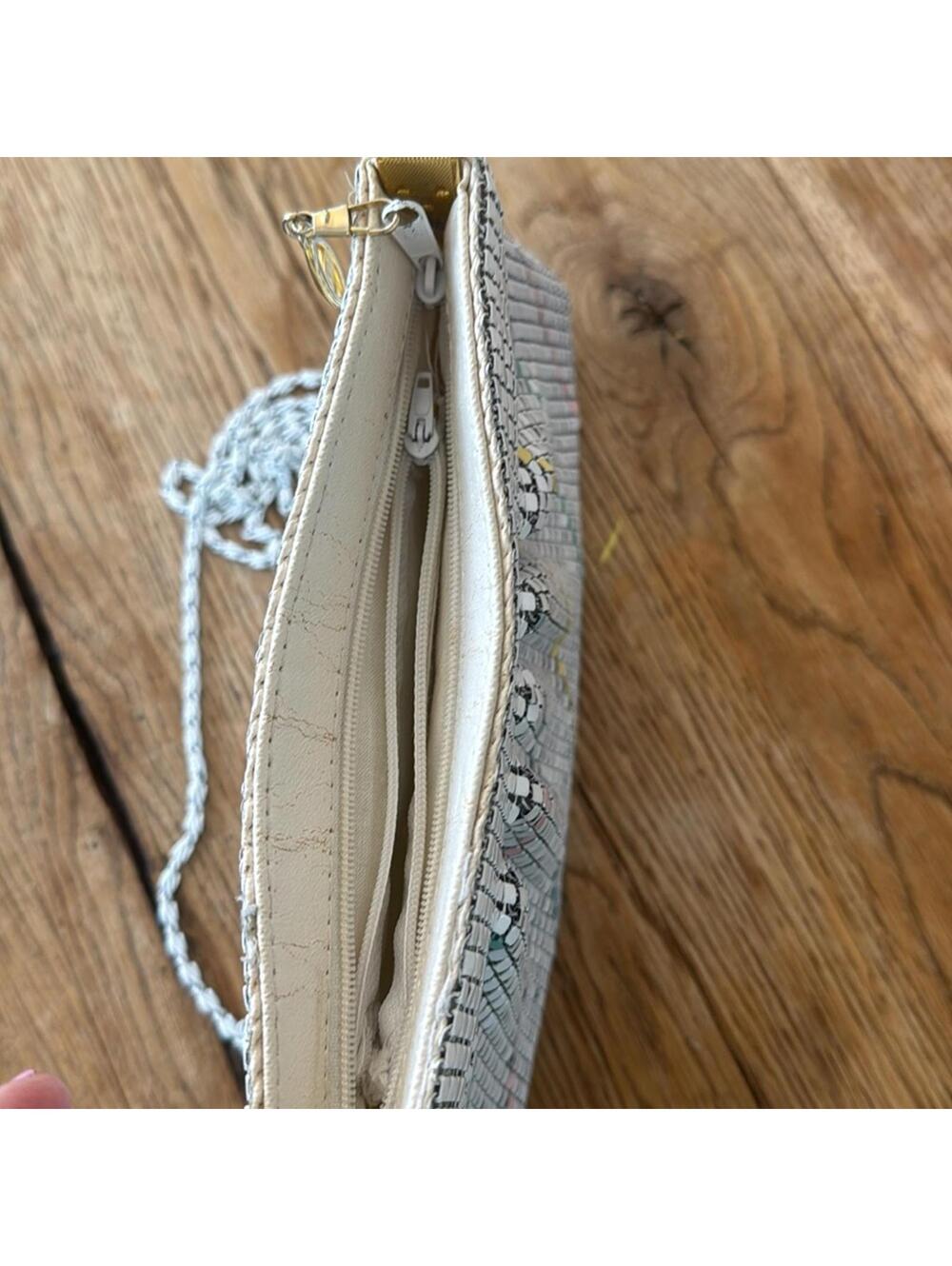 Vintage purse 80s style beaded - Picture 6 of 9